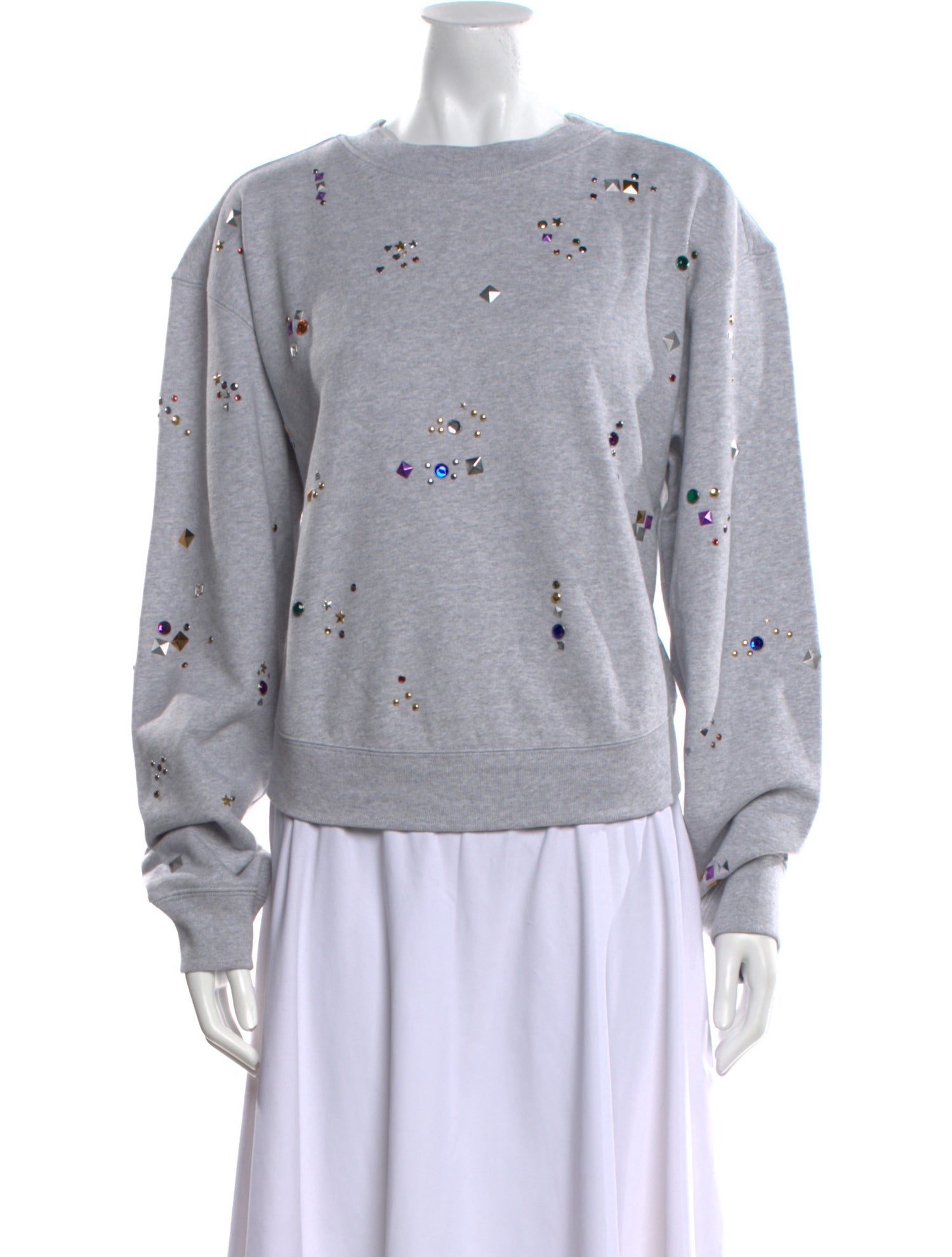 Paco Rabanne Graphic Print Scoop Neck Sweatshirt w/ Tags