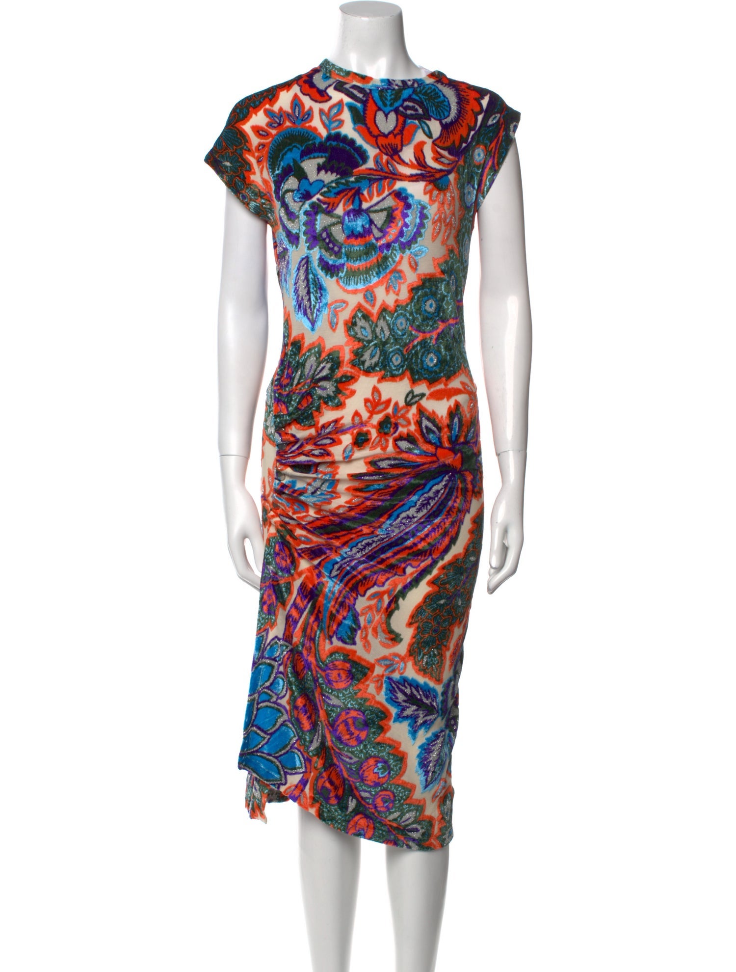 Paco Rabanne Printed Midi Length Dress