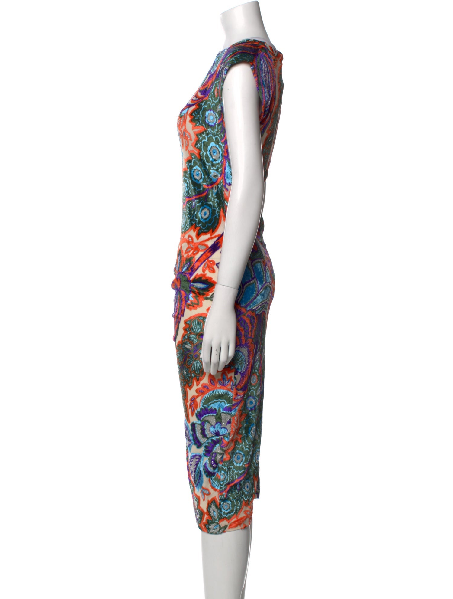 Paco Rabanne Printed Midi Length Dress