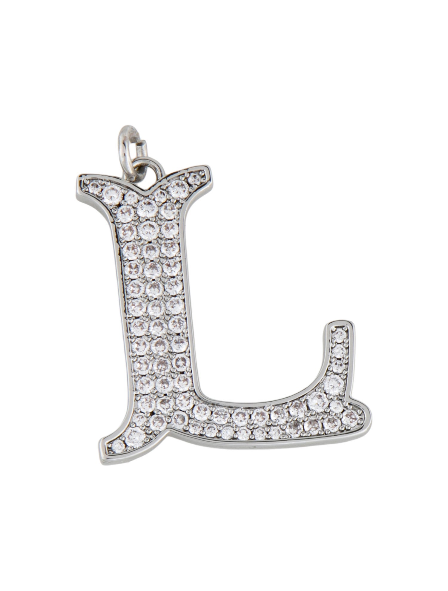 Paco Rabanne Crystal 'L' Pendant Charm