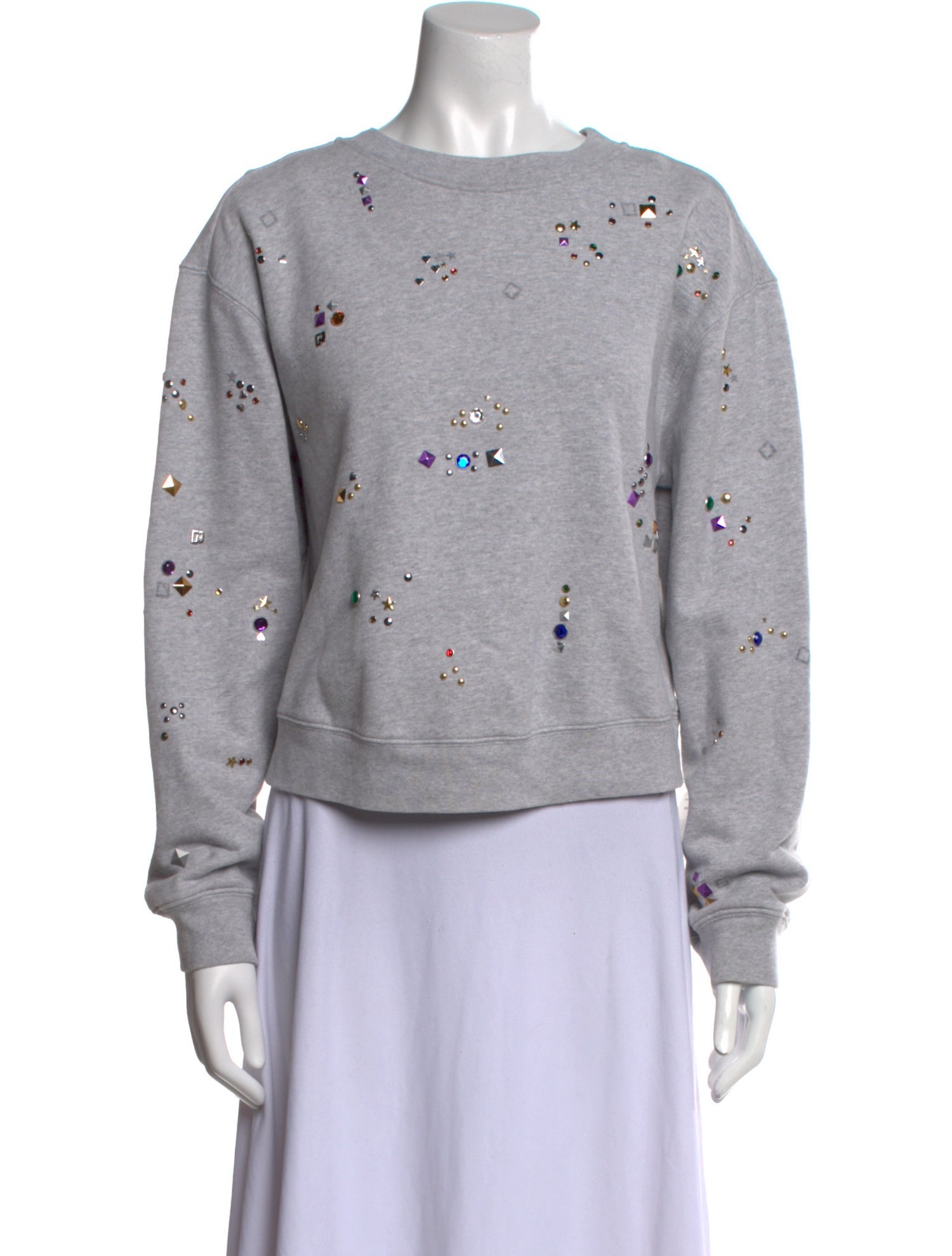 Paco Rabanne Bateau Neckline Long Sleeve Sweatshirt