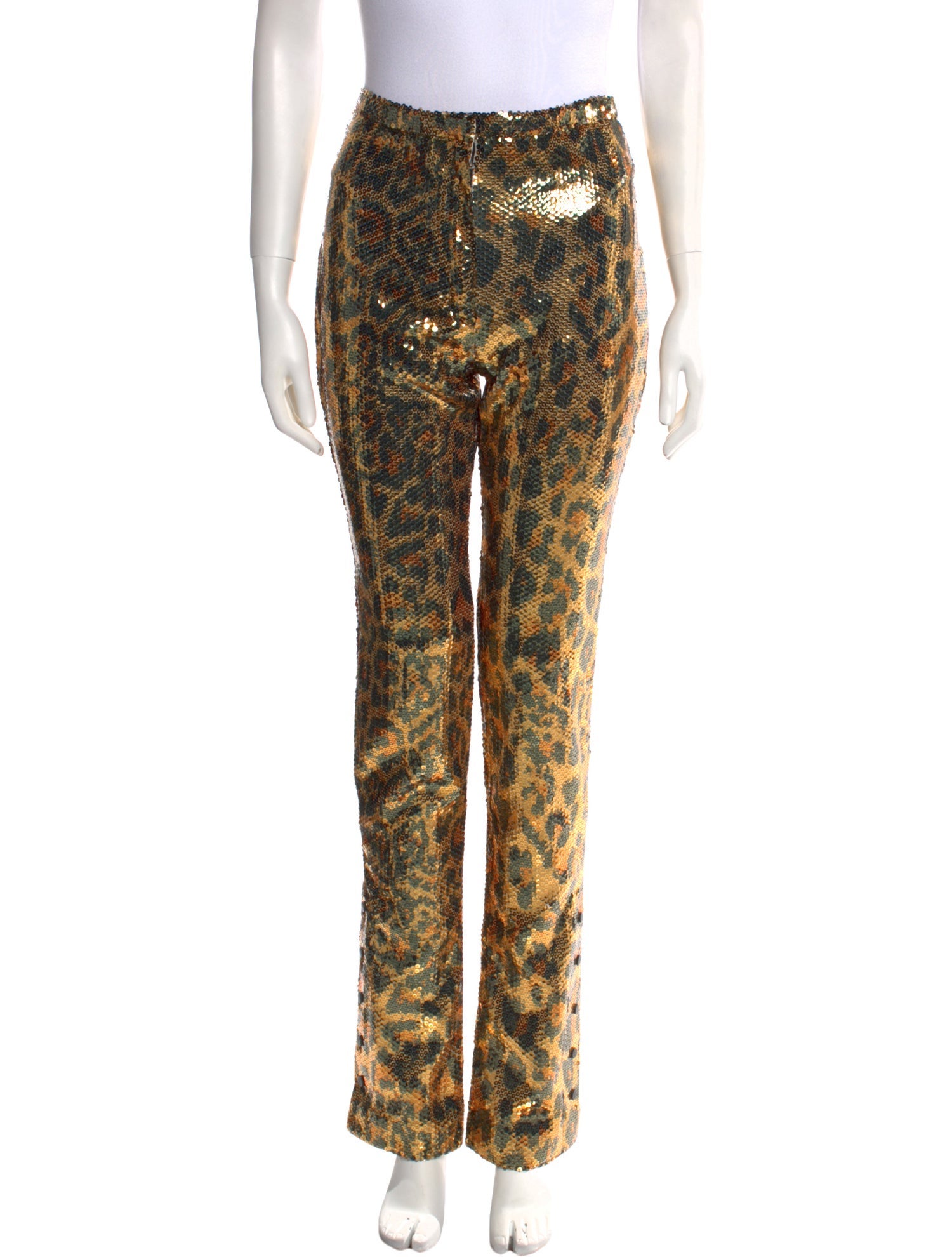 Paco Rabanne Floral Print Straight Leg Pants w/ Tags