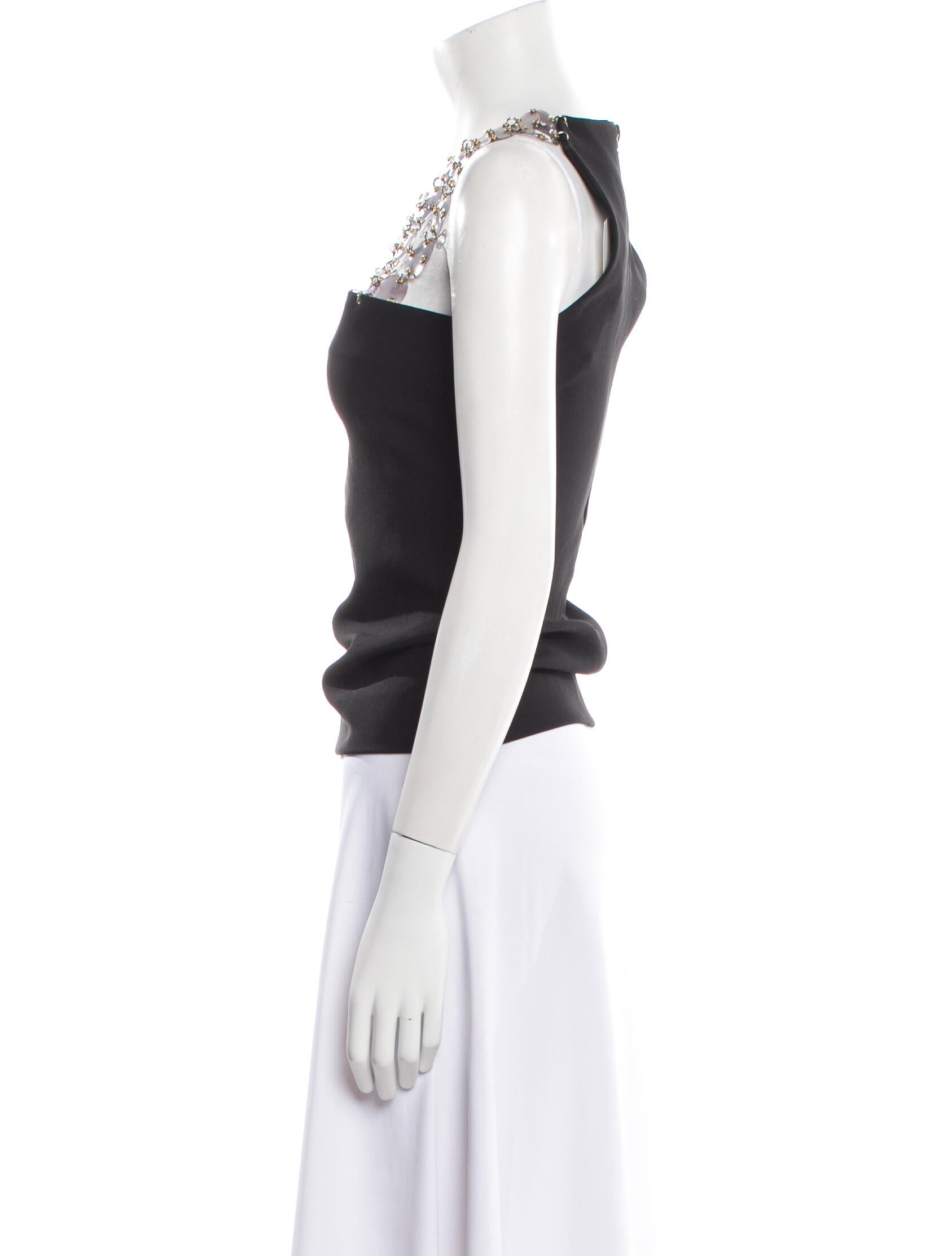 Paco Rabanne 2015 Square Neckline Top