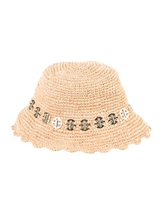 Paco Rabanne Raffia Bucket Hat