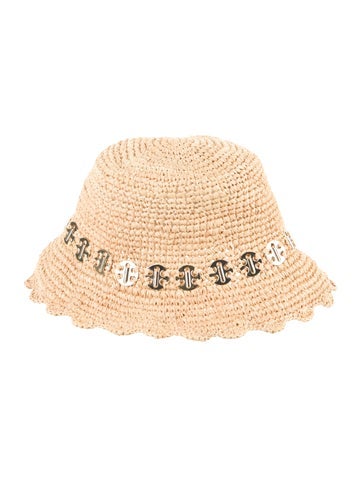 Paco Rabanne Hats Raffia Bucket Hat