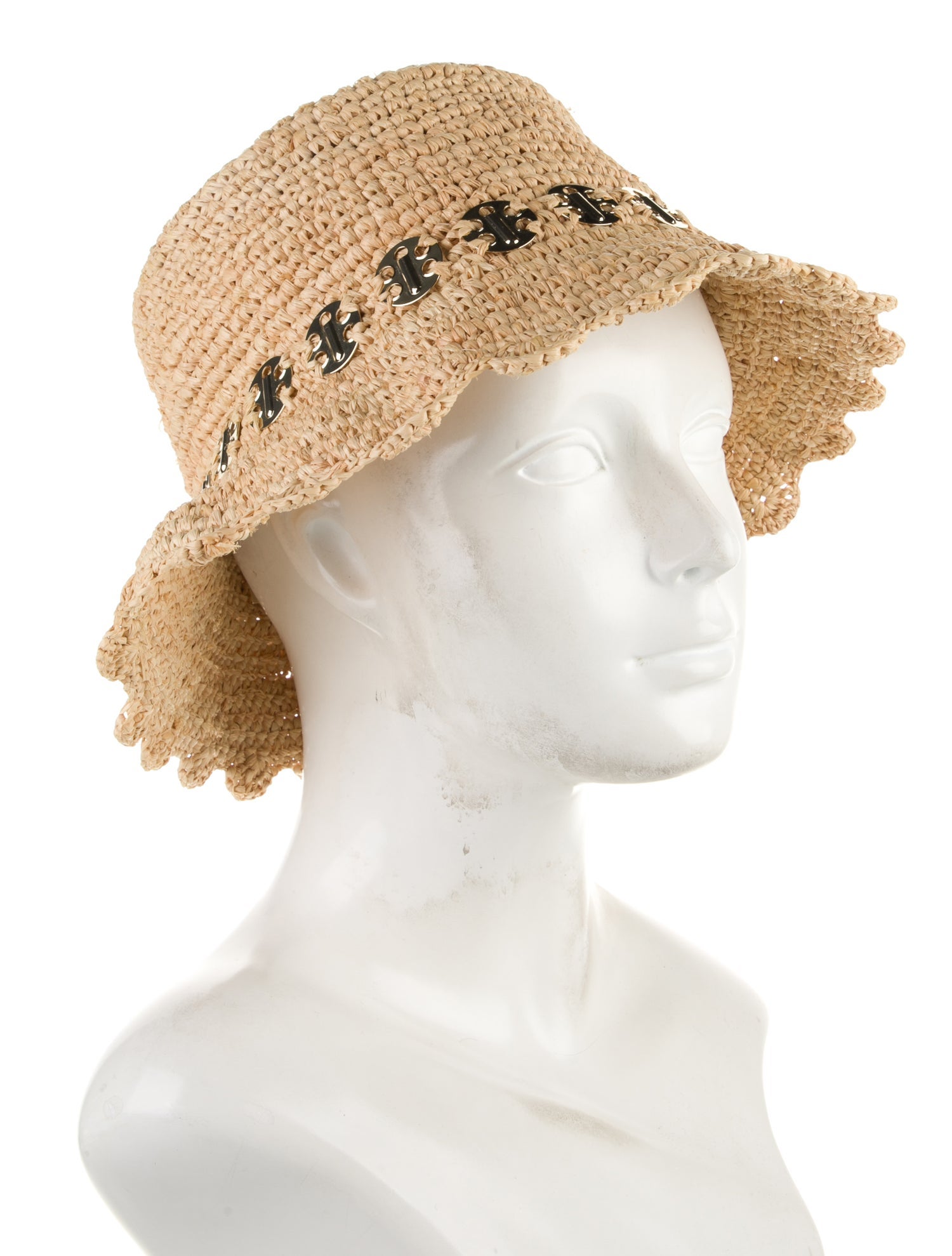 Paco Rabanne Raffia  Bucket Hat