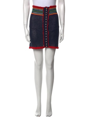 Paco Rabanne Striped Mini Skirt