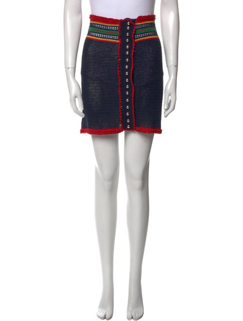 Paco Rabanne Striped Mini Skirt