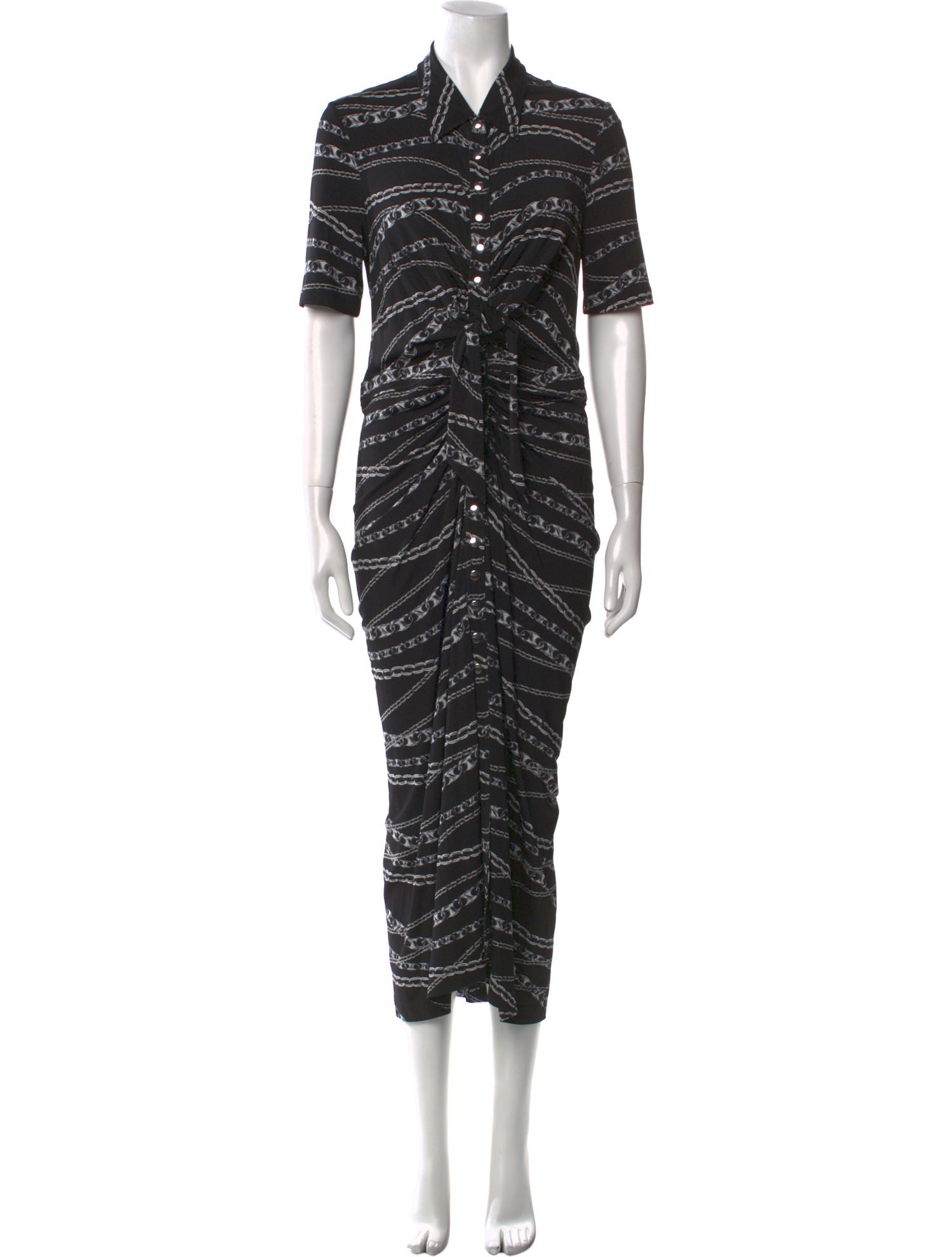 Paco Rabanne Printed Long Dress
