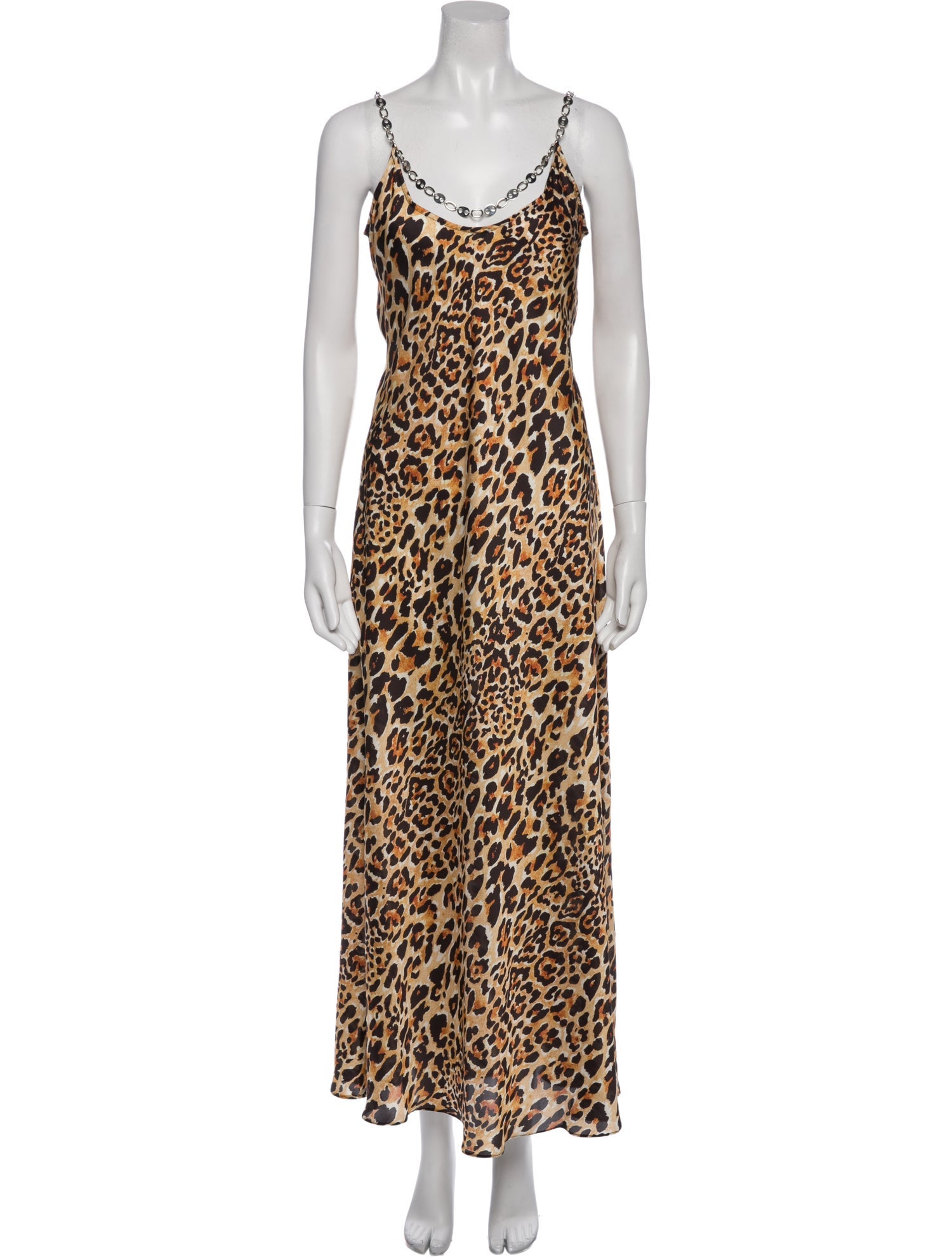Paco Rabanne Animal Print Midi Length Dress