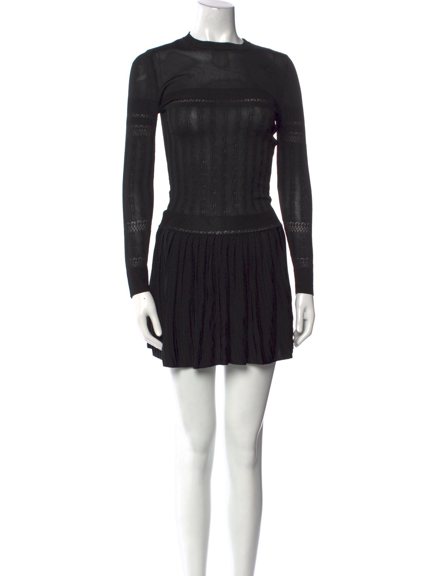 Paco Rabanne Crew Neck Mini Dress