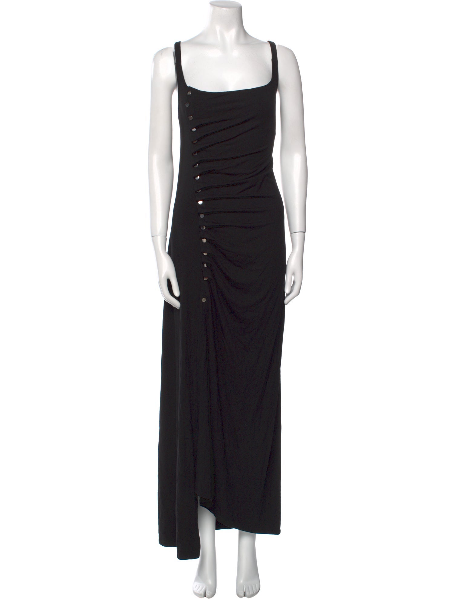 Paco Rabanne Square Neckline Long Dress