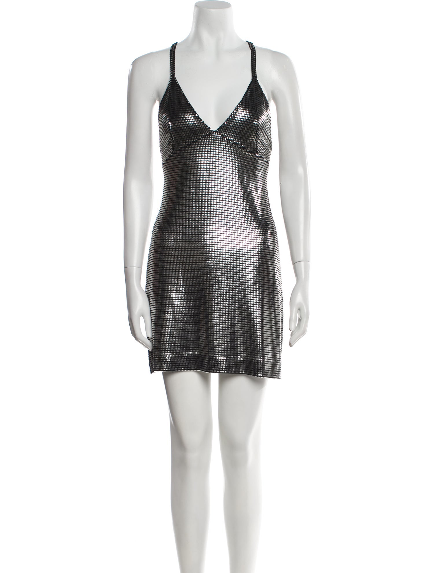 Paco Rabanne V-Neck Mini Dress