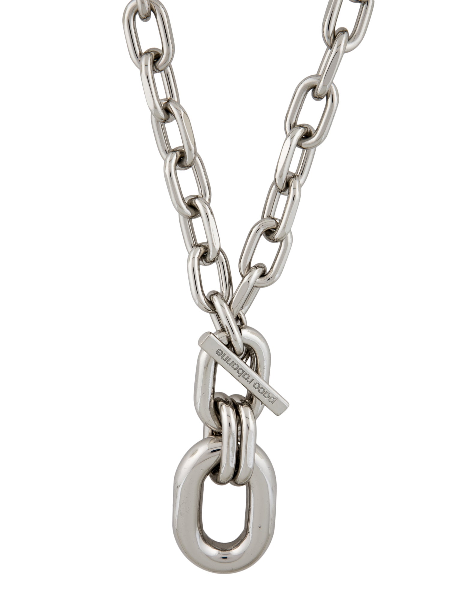 Paco Rabanne Double XL Link Pendant Necklace