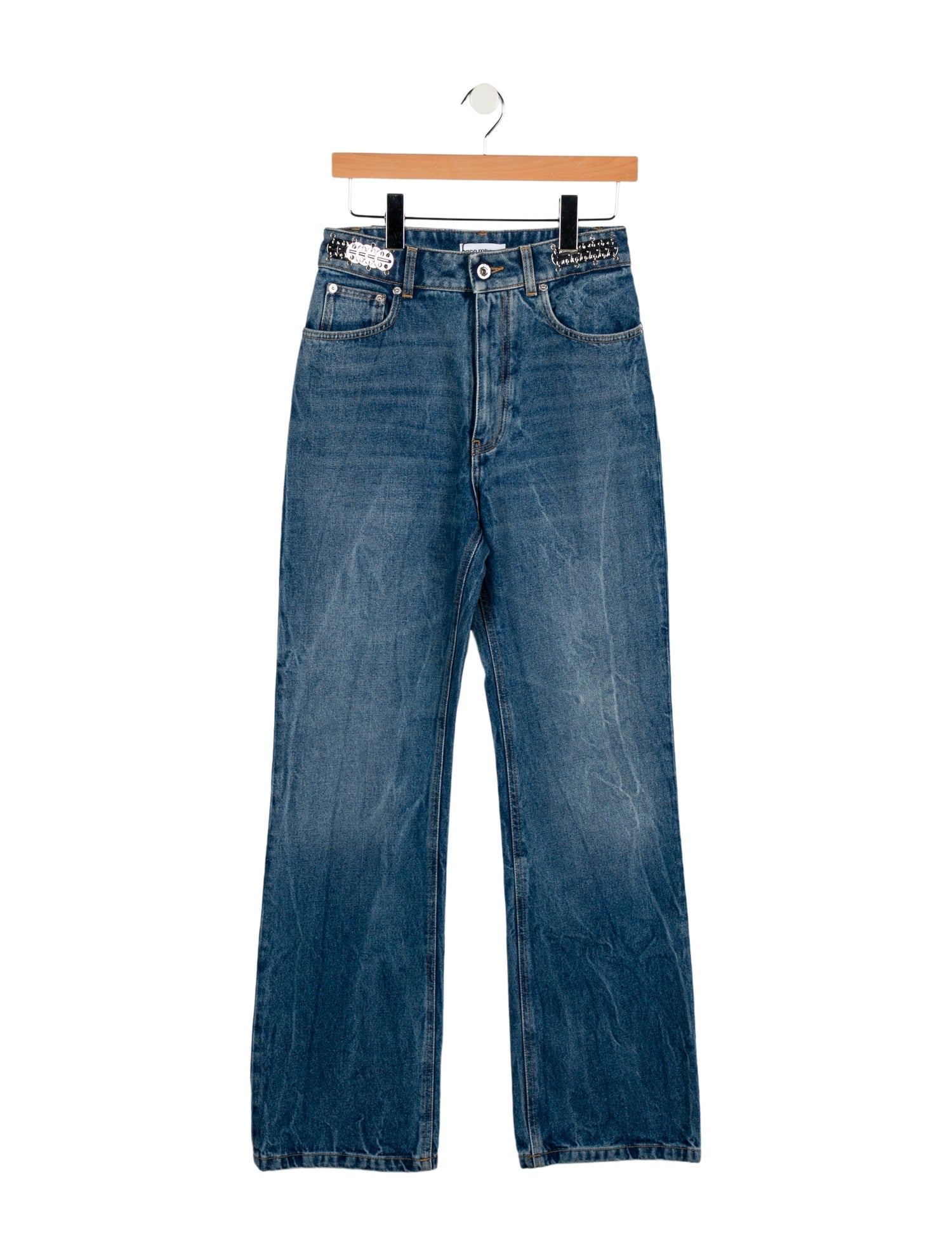 Paco Rabanne High-Rise Wide Leg Jeans