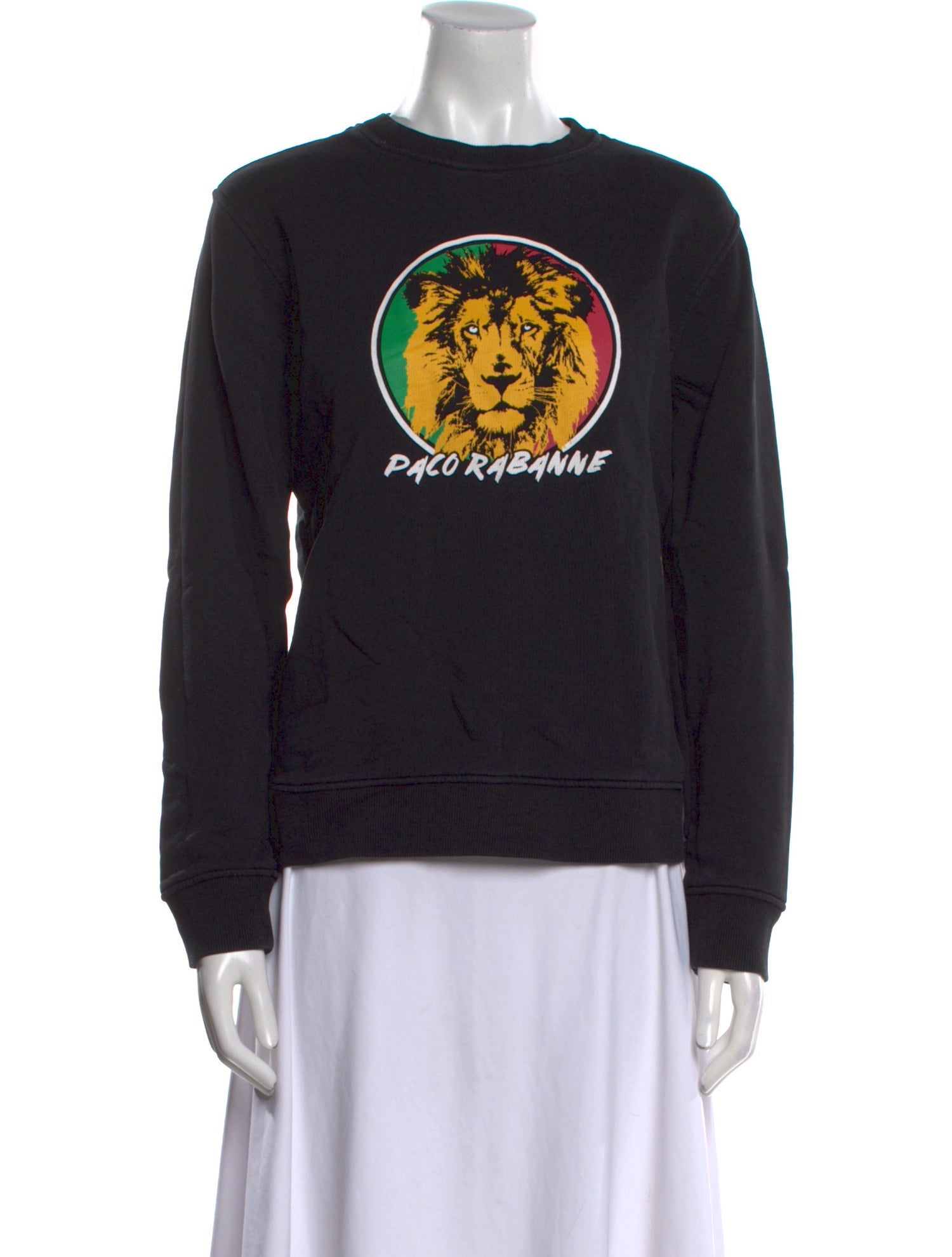 Paco Rabanne Graphic Print Crew Neck Sweatshirt
