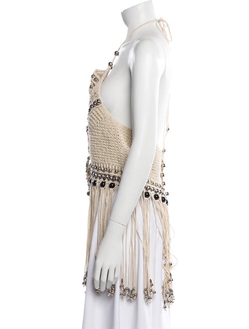 Paco Rabanne Printed Halterneck Tunic