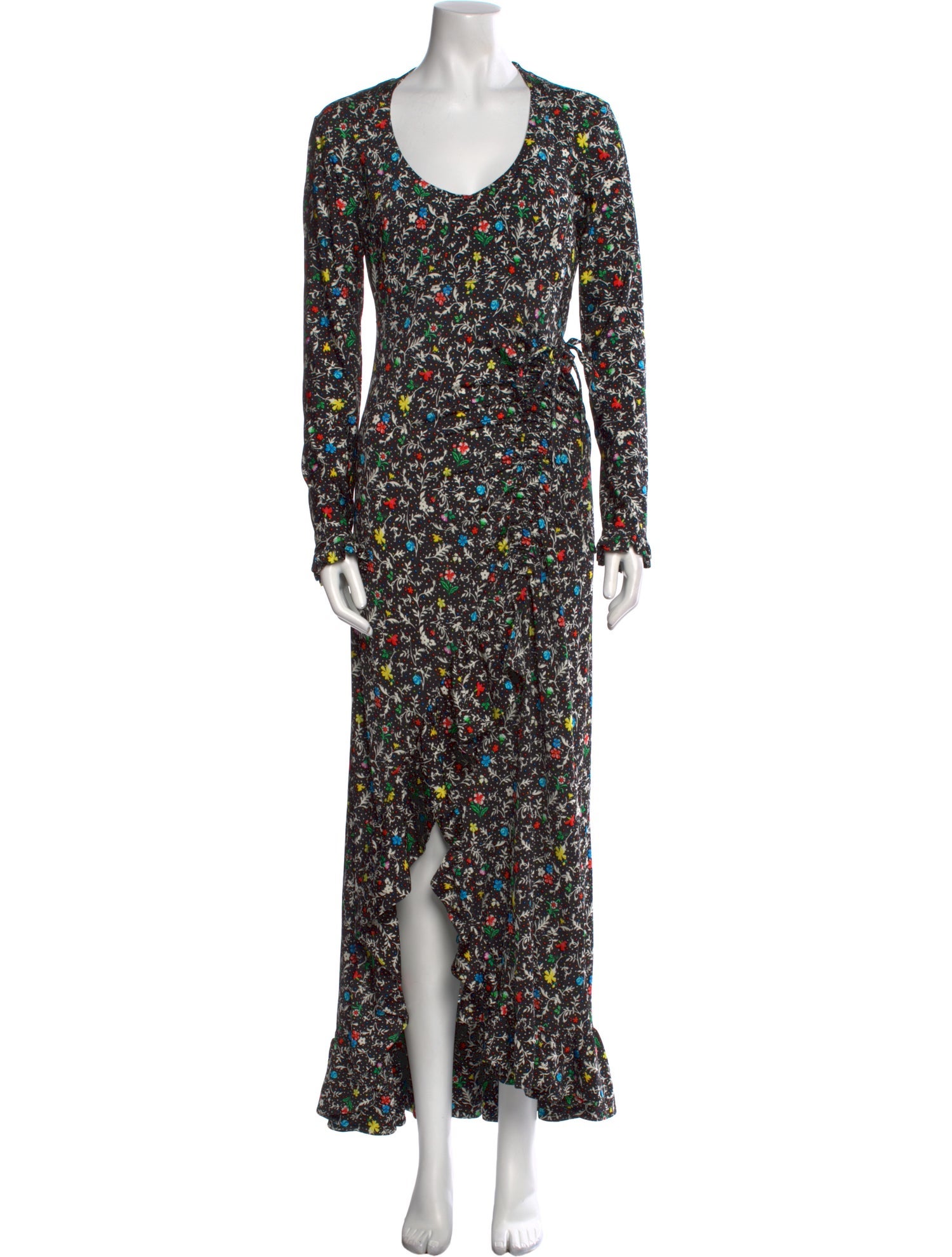 Paco Rabanne Floral Print Long Dress