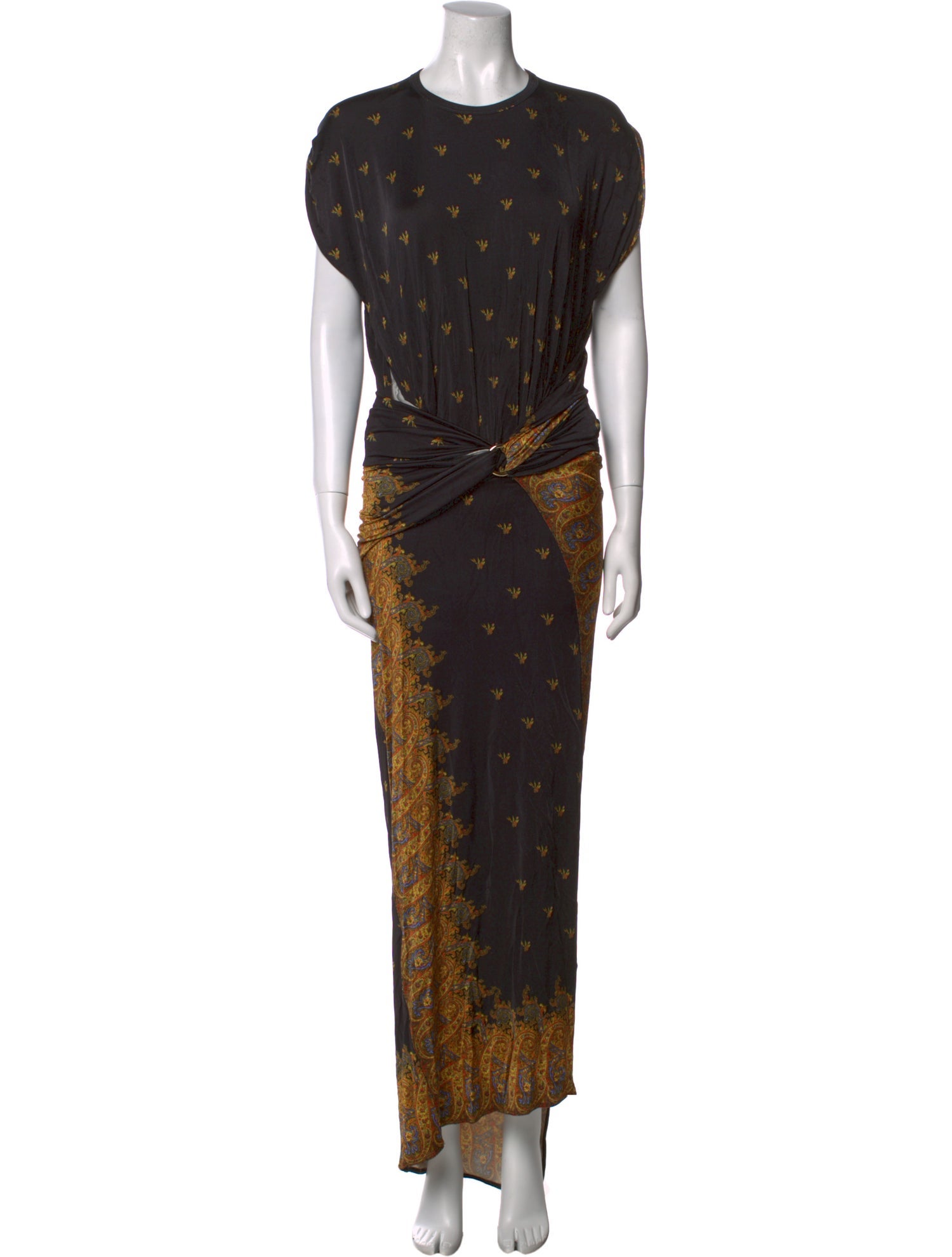Paco Rabanne Printed Long Dress