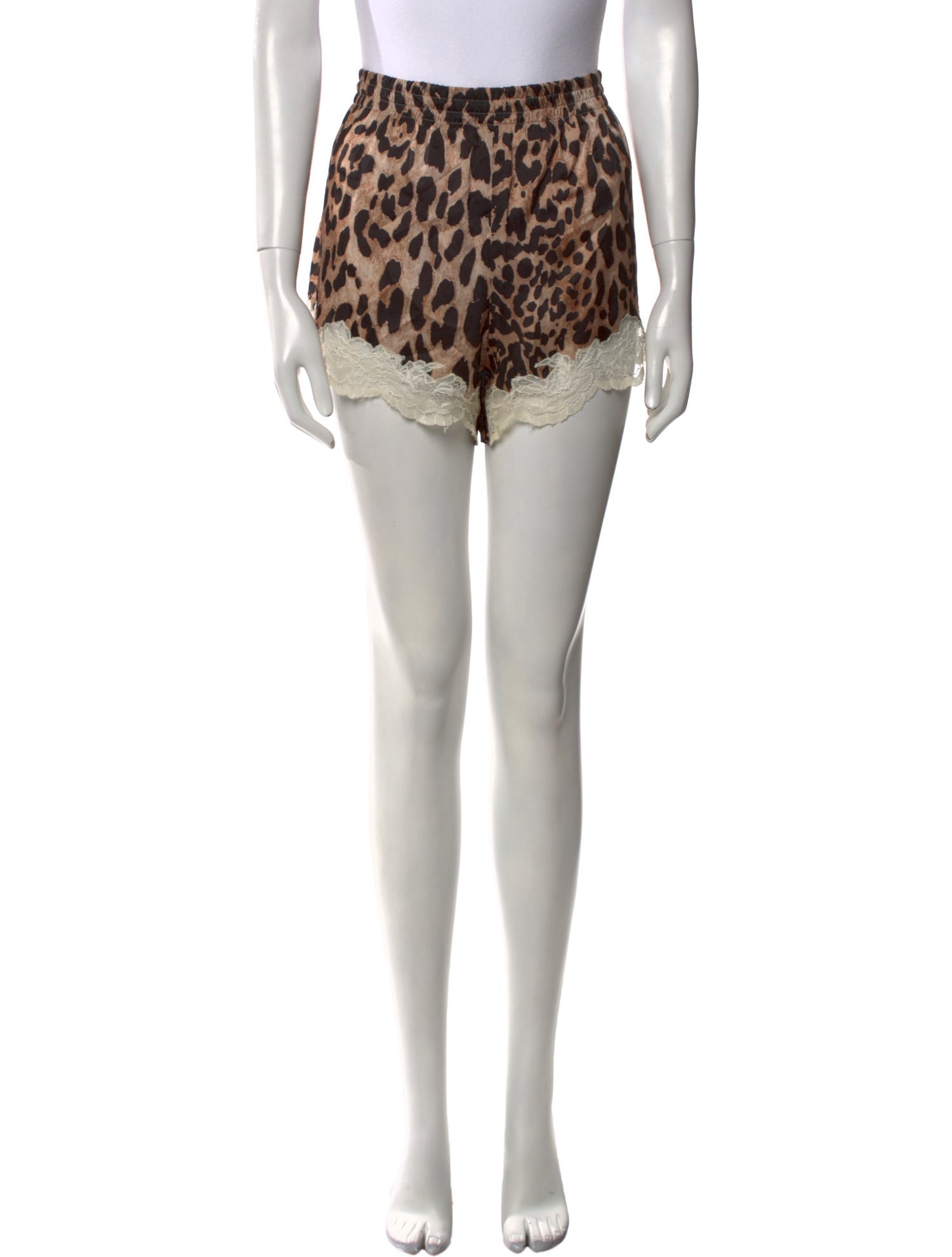 Paco Rabanne Animal Print Mini Shorts
