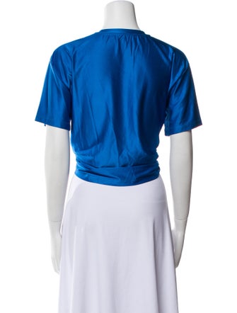 Paco Rabanne Crew Neck Short Sleeve Crop Top