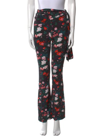 Paco Rabanne Floral Print Flared Pants
