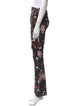 Paco Rabanne Floral Print Flared Pants