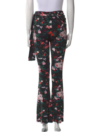 Paco Rabanne Floral Print Flared Pants