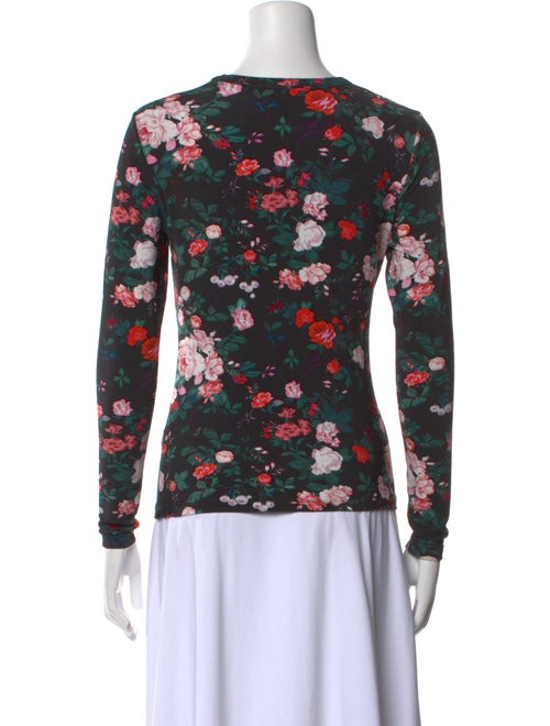 Paco Rabanne Floral Print Crew Neck Top