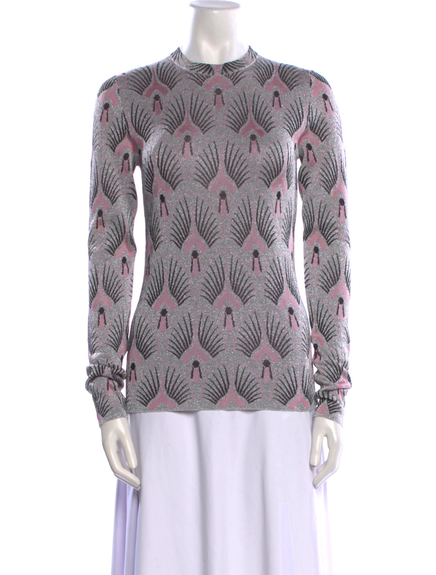 Paco Rabanne Printed Crew Neck Sweater w/ Tags