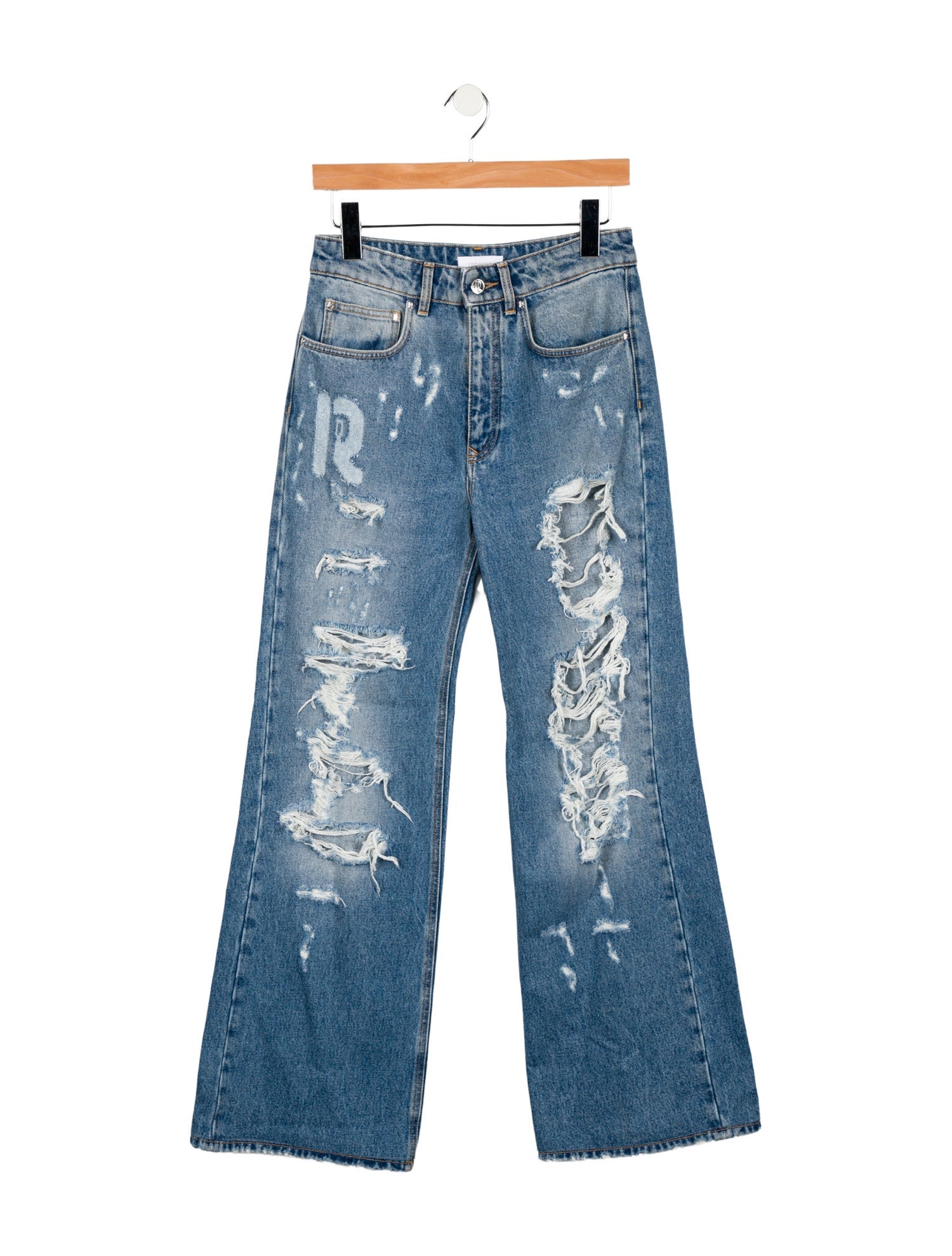 Paco Rabanne Mid-Rise Wide Leg Jeans