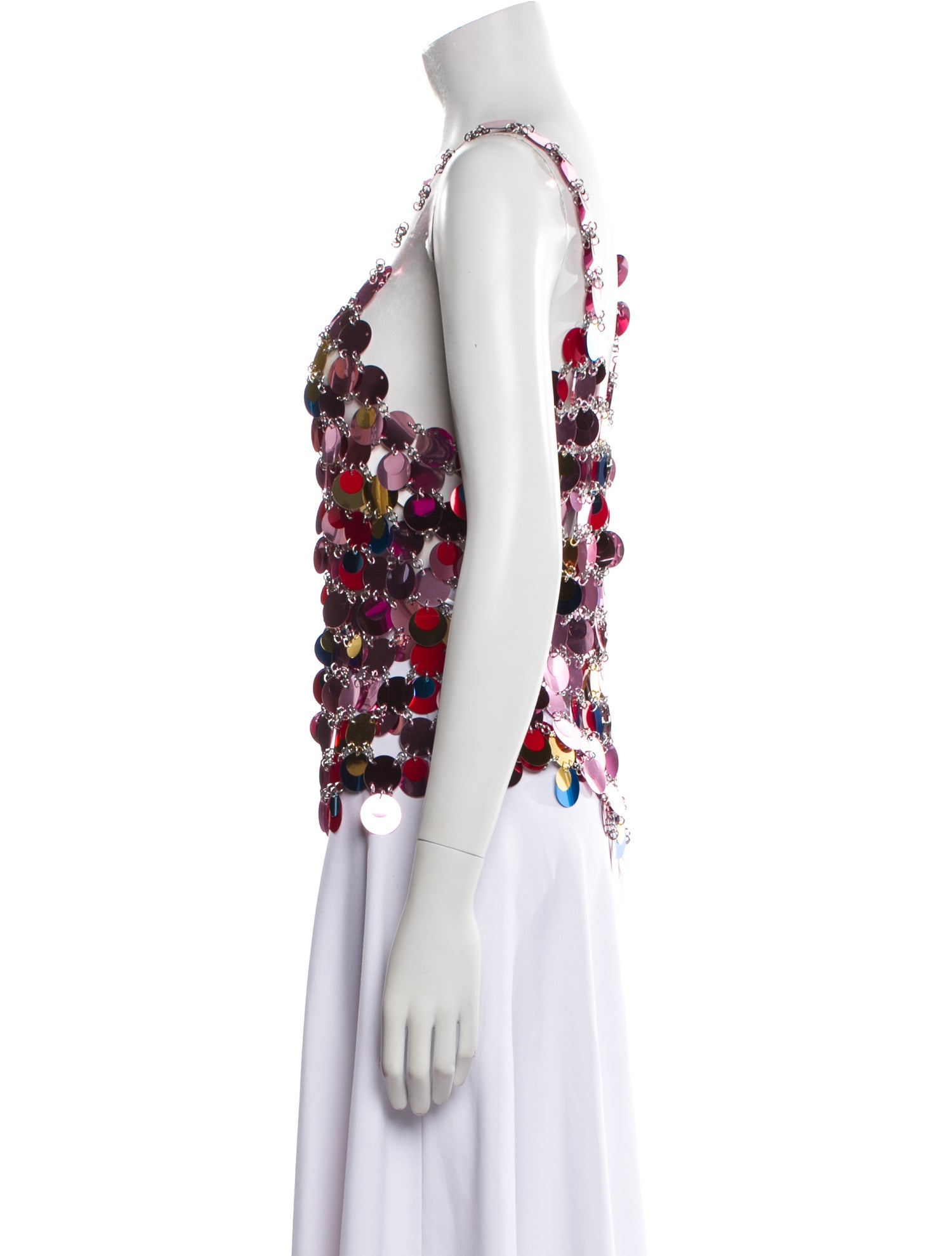 Paco Rabanne Neoprene Patterned Top w/ Tags