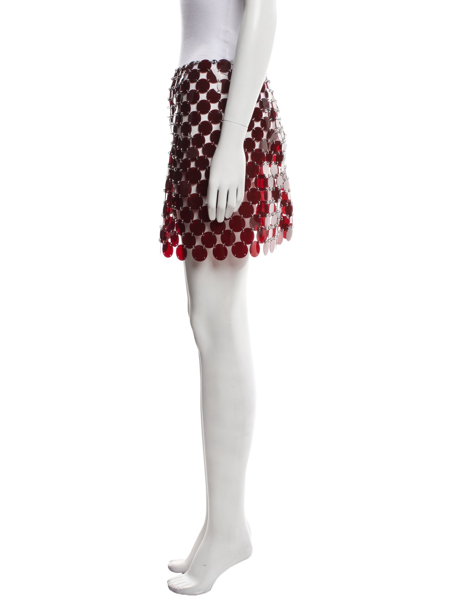 Paco Rabanne Polka Dot Print Mini Skirt w/ Tags