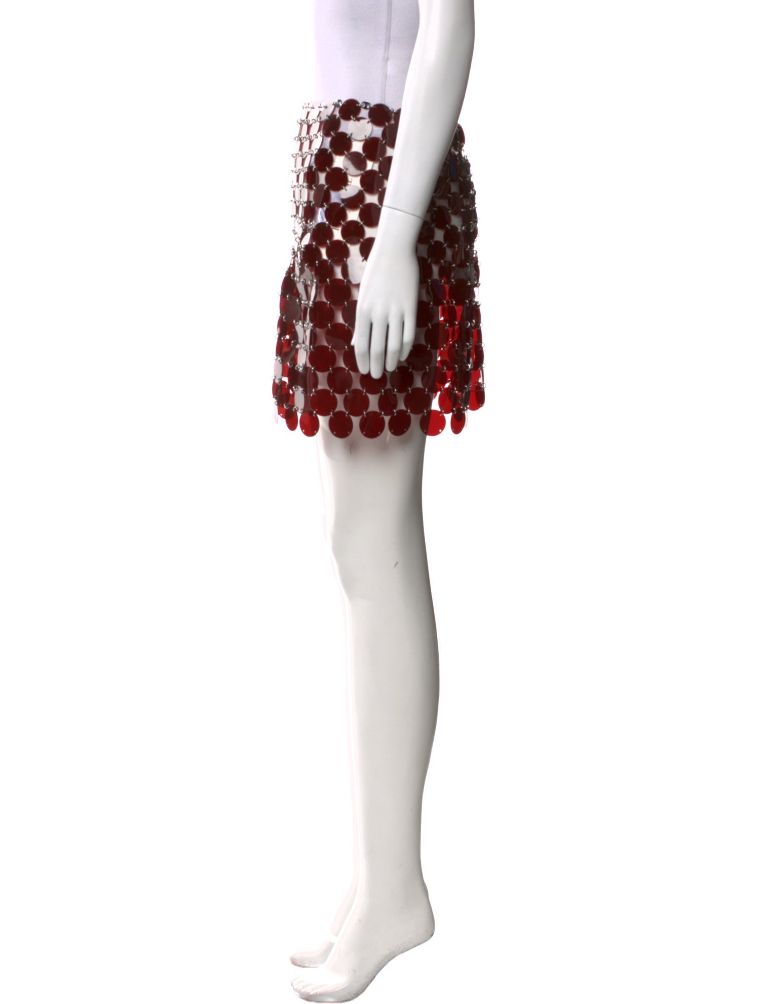 Paco Rabanne Polka Dot Print Mini Skirt w/ Tags