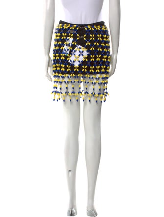 Paco Rabanne Printed Mini Skirt