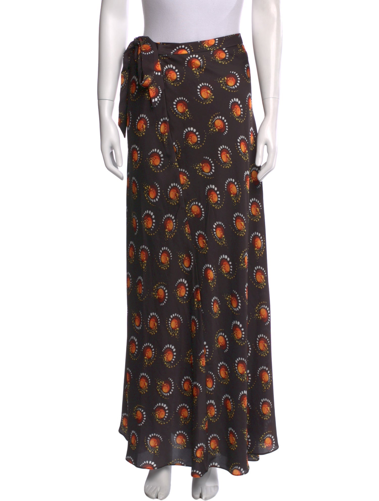 Paco Rabanne Floral Print Long Skirt