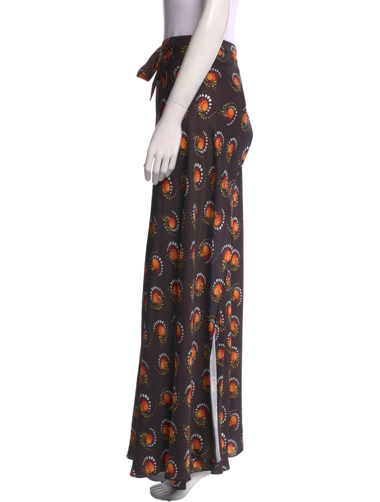 Paco Rabanne Floral Print Long Skirt