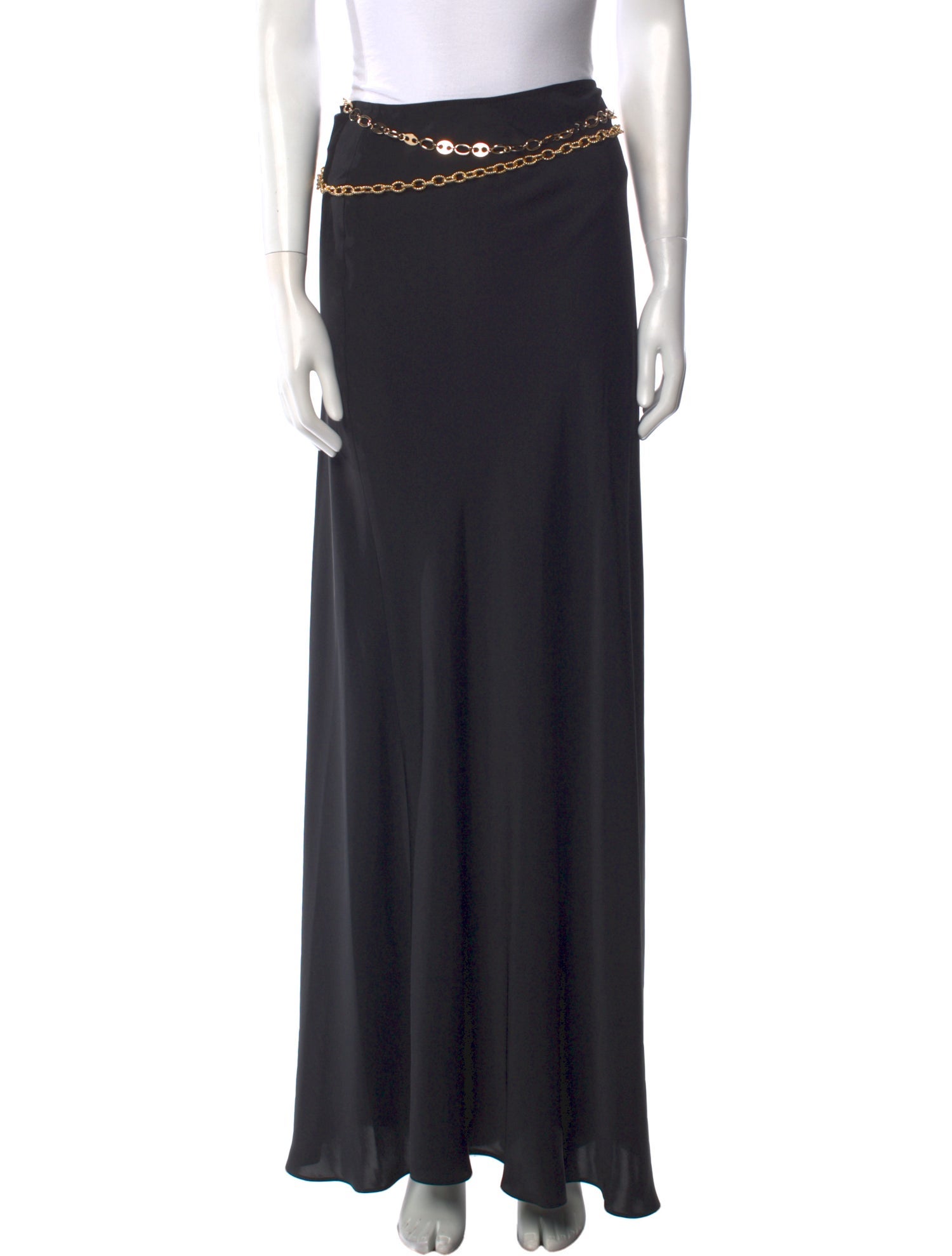 Paco Rabanne Chain-Link Accents Long Skirt