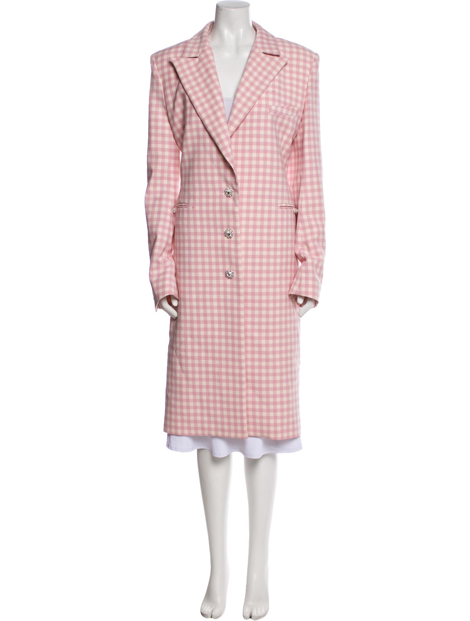 Paco Rabanne Virgin Wool Plaid Print Jacket