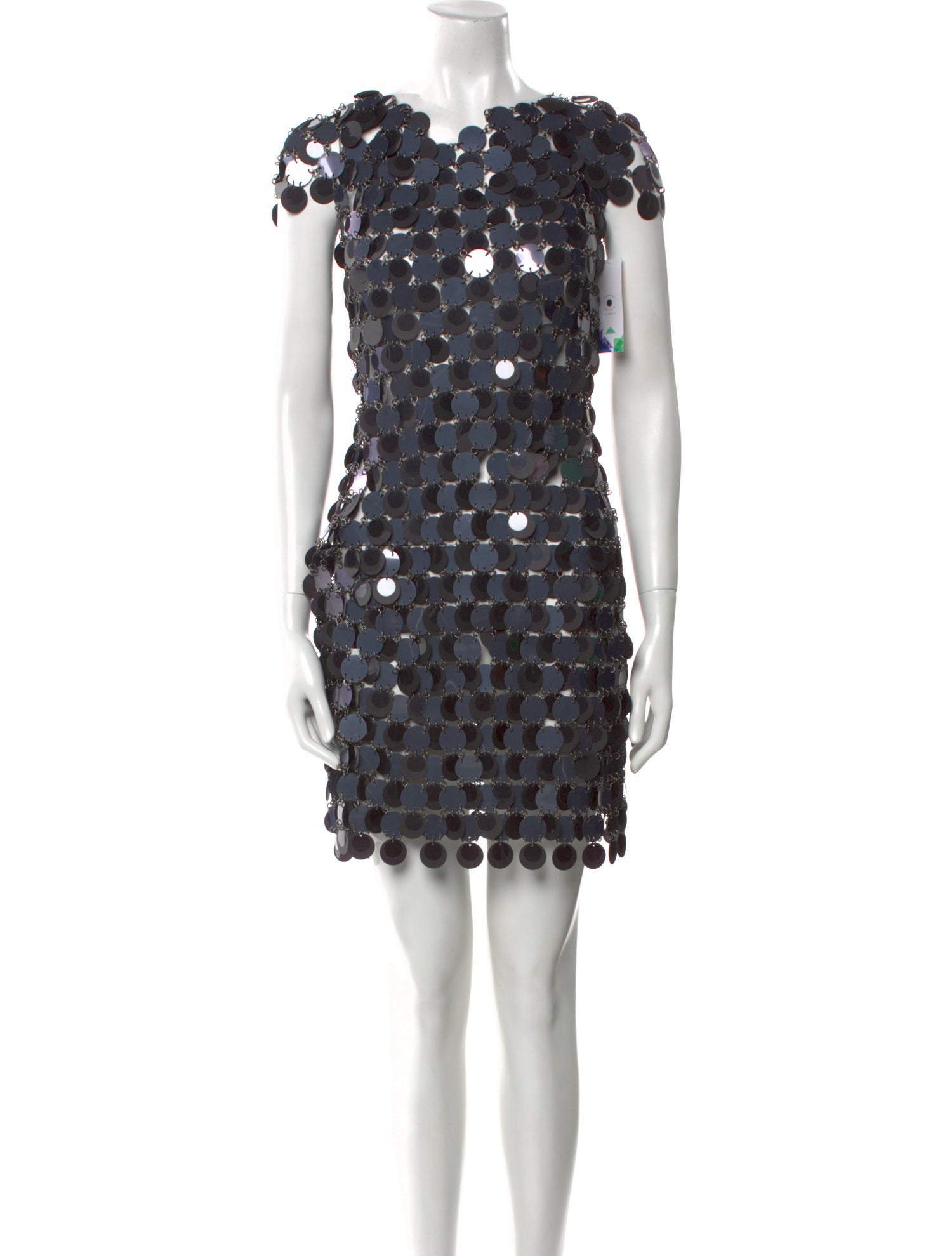 Paco Rabanne Polka Dot Print Mini Dress