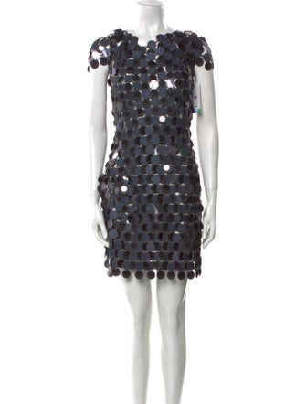 Paco Rabanne Polka Dot Print Mini Dress