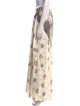 Paco Rabanne Floral Print Long Skirt