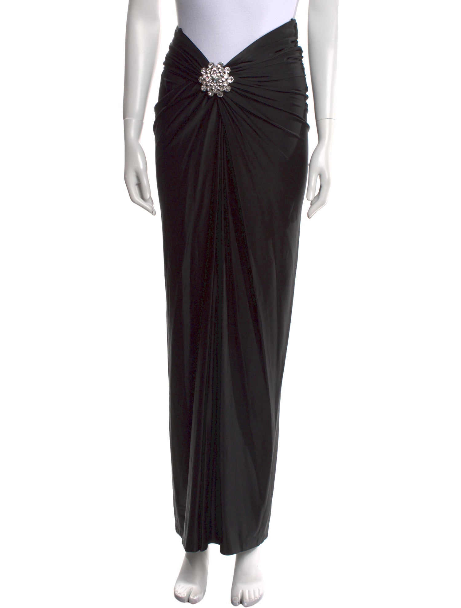 Paco Rabanne Crochet Trim Long Skirt