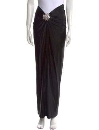 Paco Rabanne Crochet Trim Long Skirt