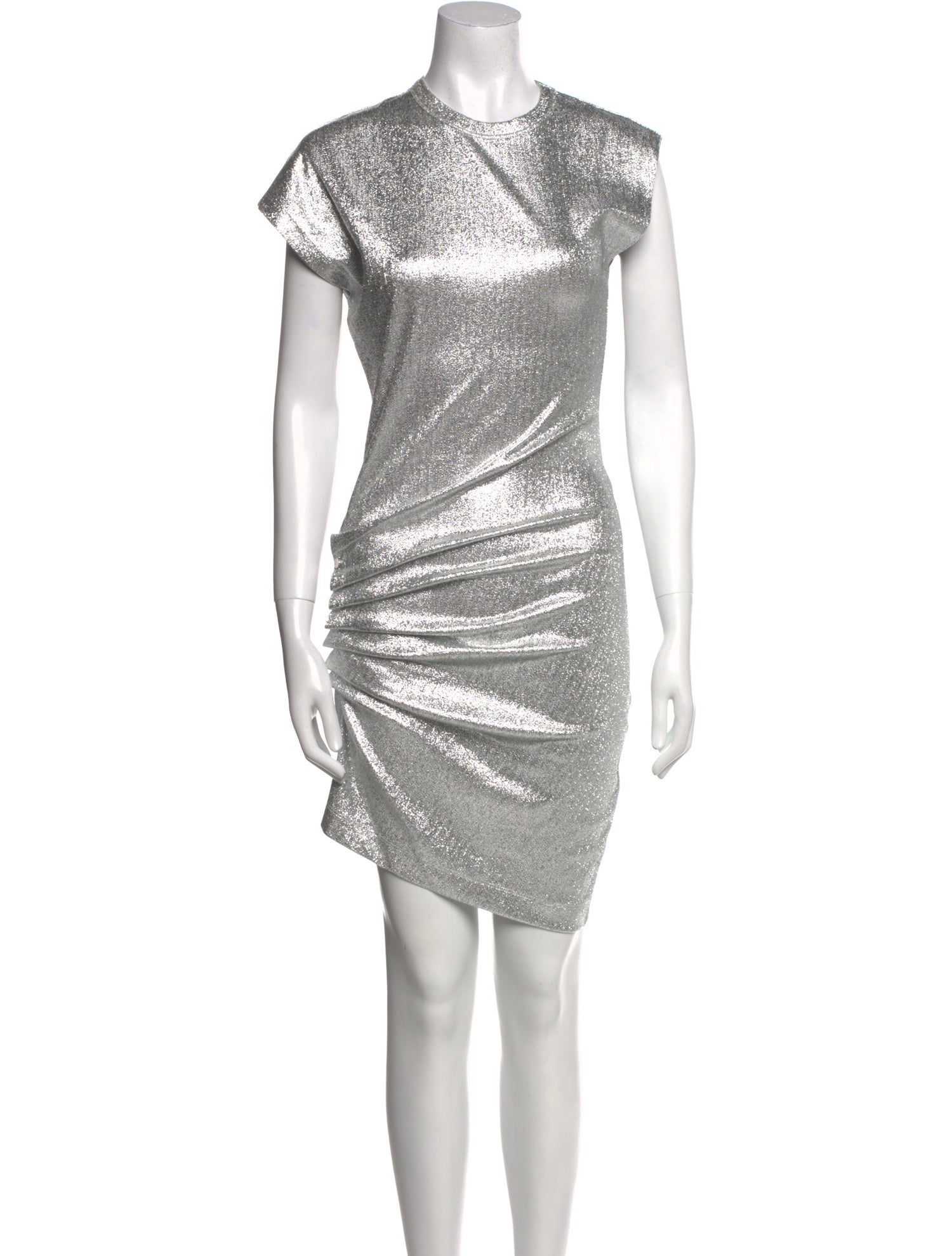 Paco Rabanne Crew Neck Knee-Length Dress