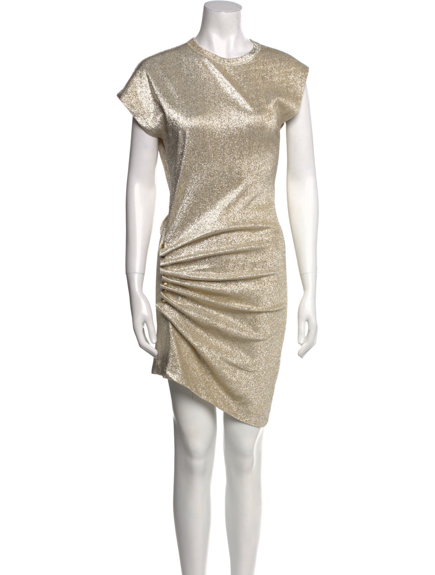 Paco Rabanne Crew Neck Knee-Length Dress