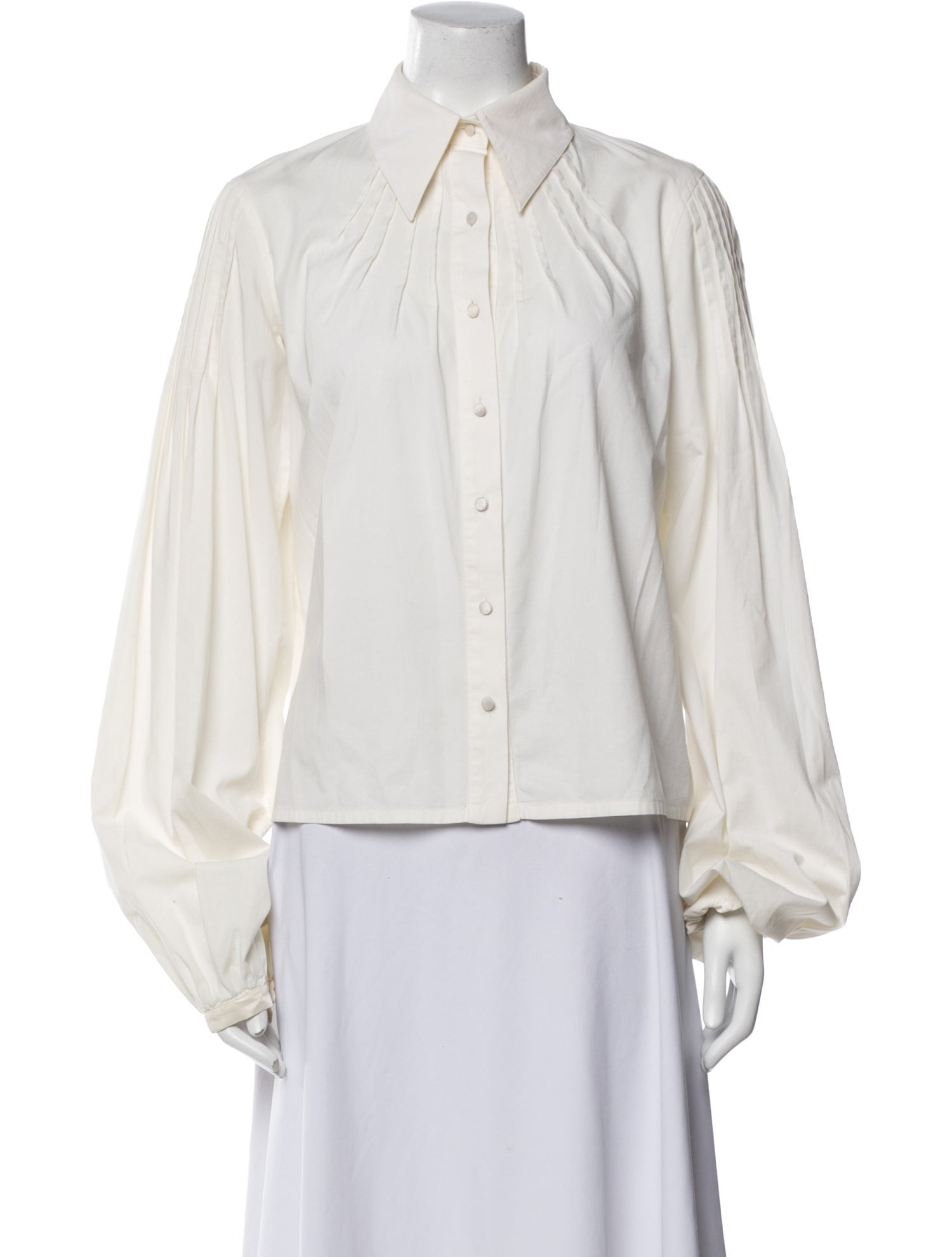 Paco Rabanne Long Sleeve Button-Up Top