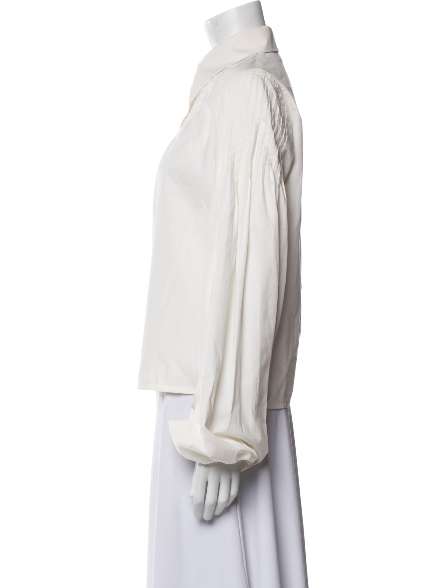 Paco Rabanne Long Sleeve Button-Up Top