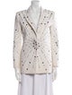 Paco Rabanne Virgin Wool Patterned Blazer
