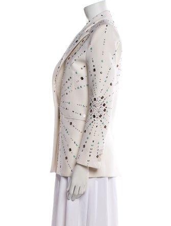 Paco Rabanne Virgin Wool Patterned Blazer